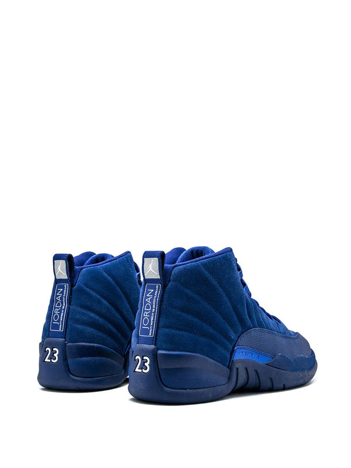 Air Jordan 12 Retro Deep Royal Suede Sneakers