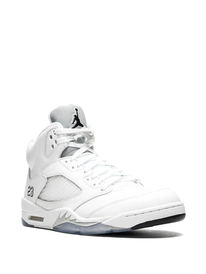 Air Jordan 5 Retro Metallic Silver Sneakers