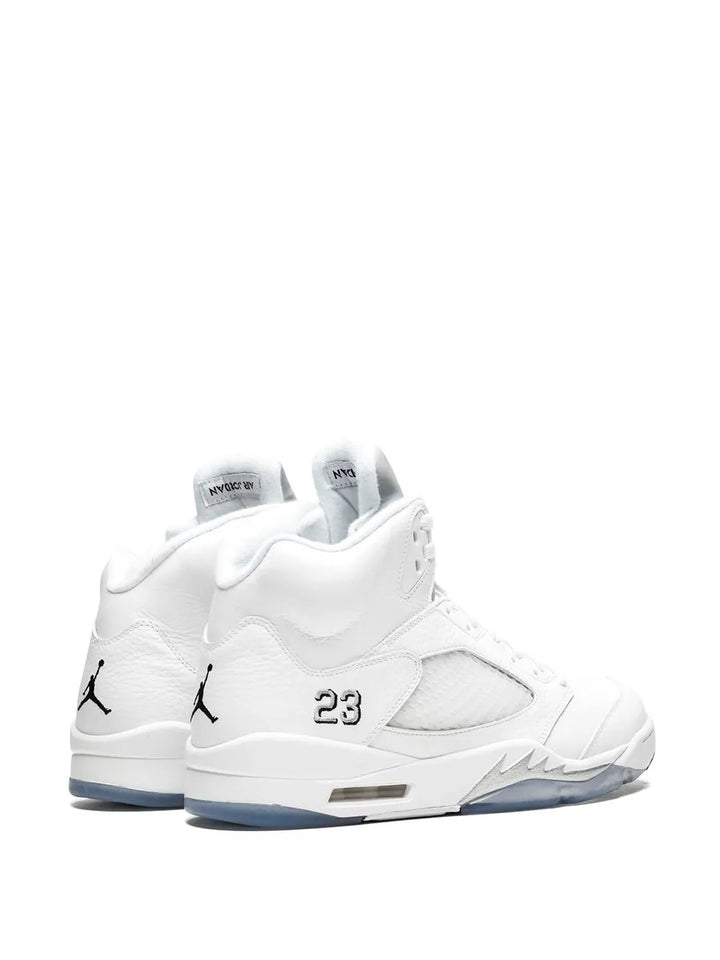 Air Jordan 5 Retro Metallic Silver Sneakers