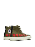 Converse X Comme Des Gar ns Play Chuck 70 Hi Multi Hearts Green Sneakers