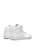 Air Jordan 1 Mid Triple White Sneakers