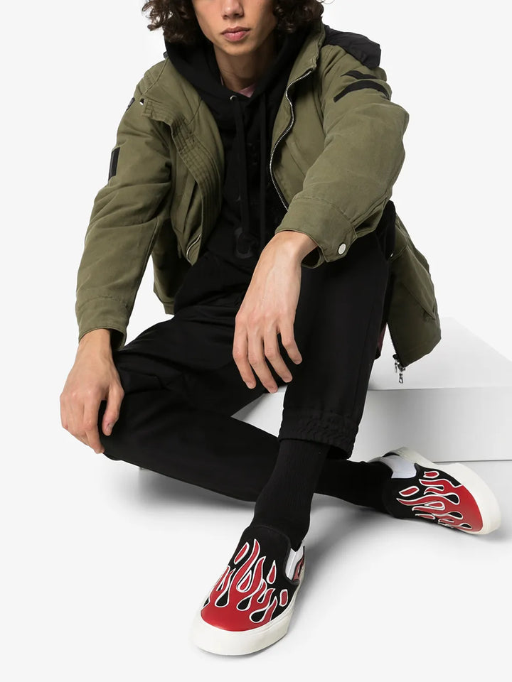 Amiri Flame Appliqu Slip-On Sneakers