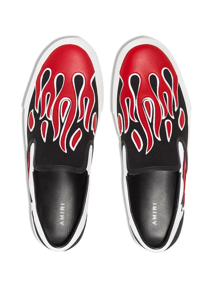 Amiri Flame Appliqu Slip-On Sneakers