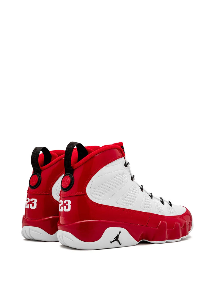 Air Jordan 9 White/Red/Black Sneakers