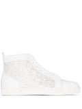Christian Louboutin Louis Logo-Print Leather High Top Sneakers
