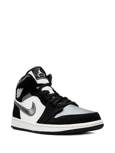 Air Jordan 1 Mid Se Satin Grey Sneakers