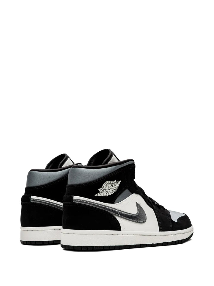 Air Jordan 1 Mid Se Satin Grey Sneakers