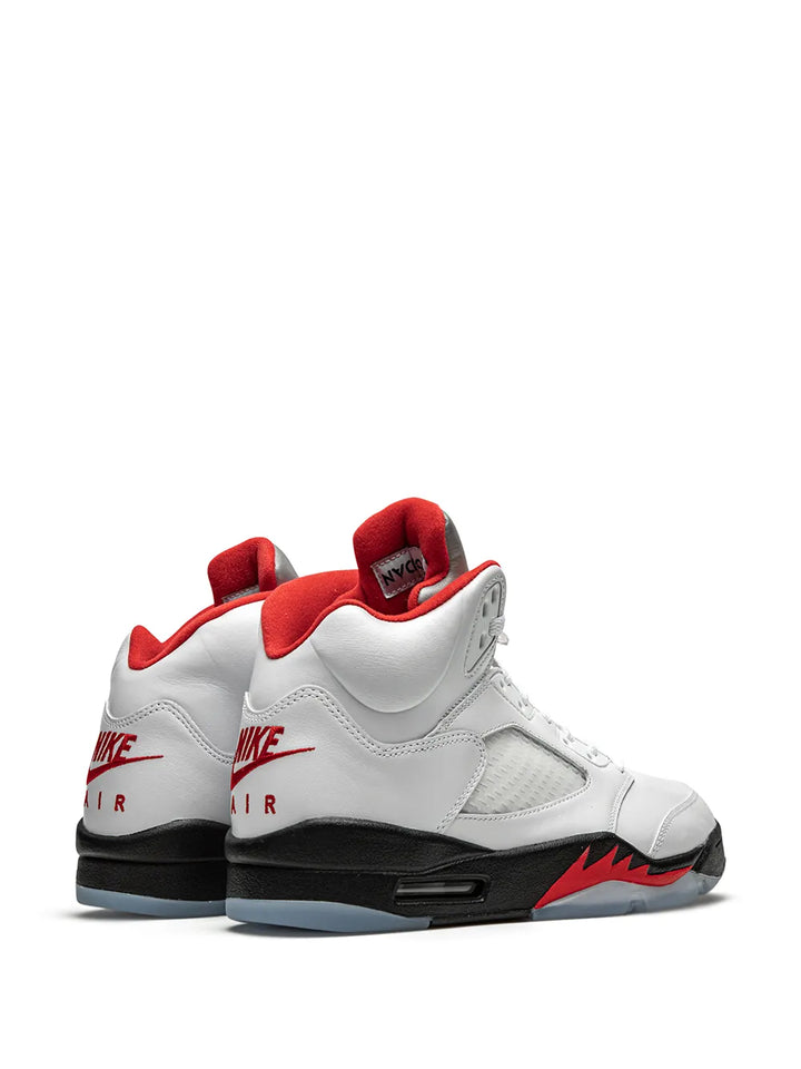 Air Jordan 5 Retro Fire Red Silver Tongue 2020 Sneakers