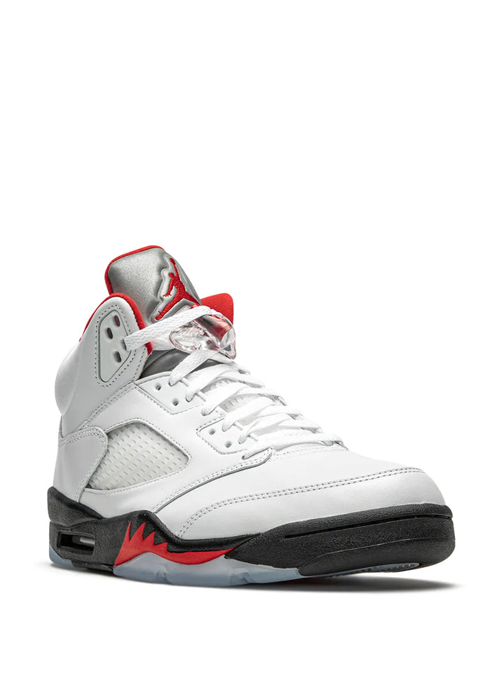 Air Jordan 5 Retro Fire Red Silver Tongue 2020 Sneakers
