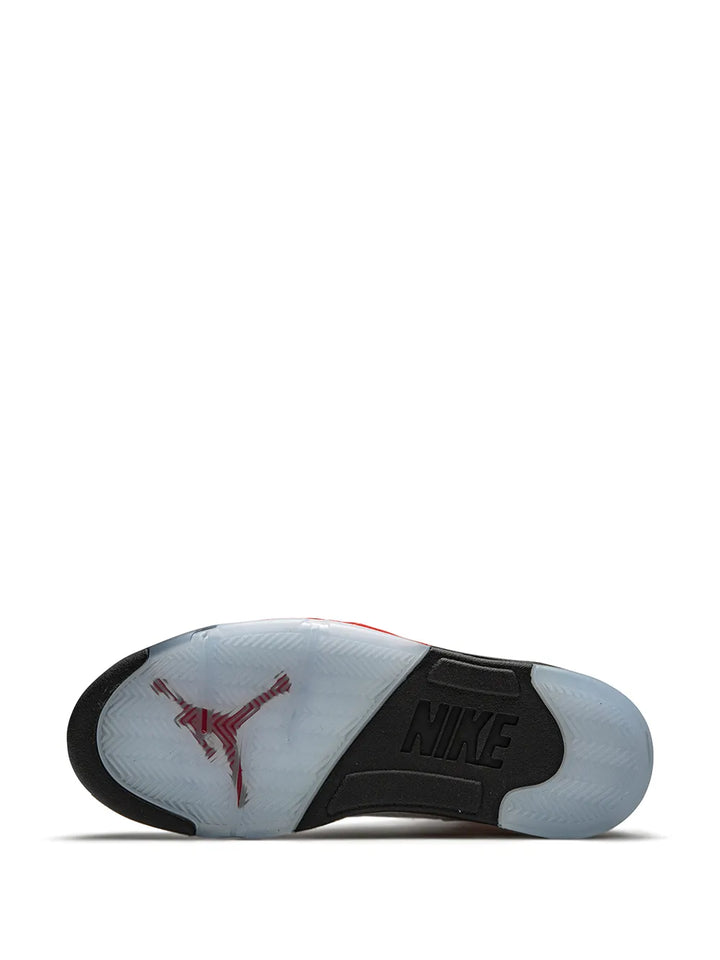 Air Jordan 5 Retro Fire Red Silver Tongue 2020 Sneakers