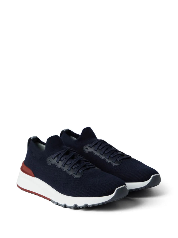 Brunello Cucinelli Lace-Up Mesh Sneakers