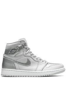 Air Jordan 1 Retro High Co.Jp Metallic Silver Sneakers