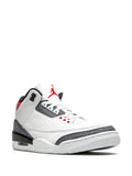Air Jordan 3 Retro Se Denim Fire Red Denim Sneakers