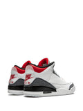 Air Jordan 3 Retro Se Denim Fire Red Denim Sneakers
