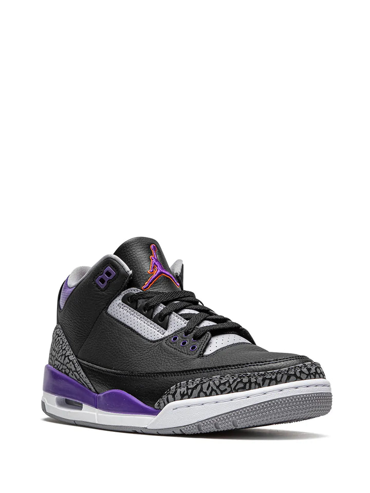 Air Jordan 3 Retro Court Purple Sneakers