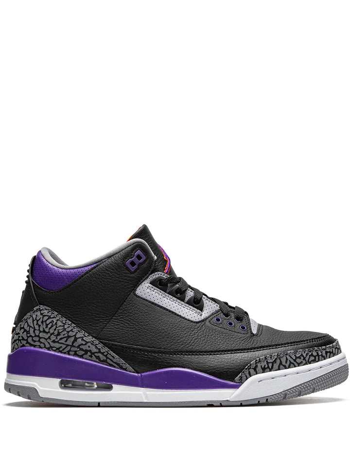 Air Jordan 3 Retro Court Purple Sneakers