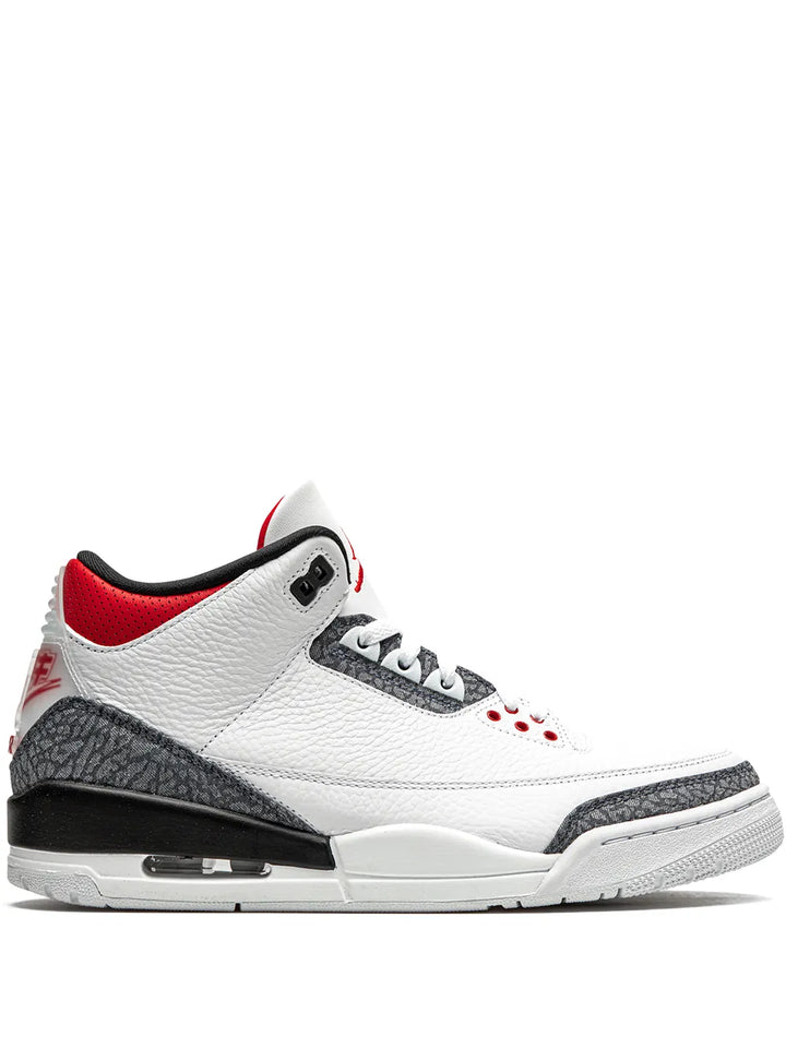 Air Jordan 3 Retro Se-T Denim Japan Exclusive - Fire Red Sneakers