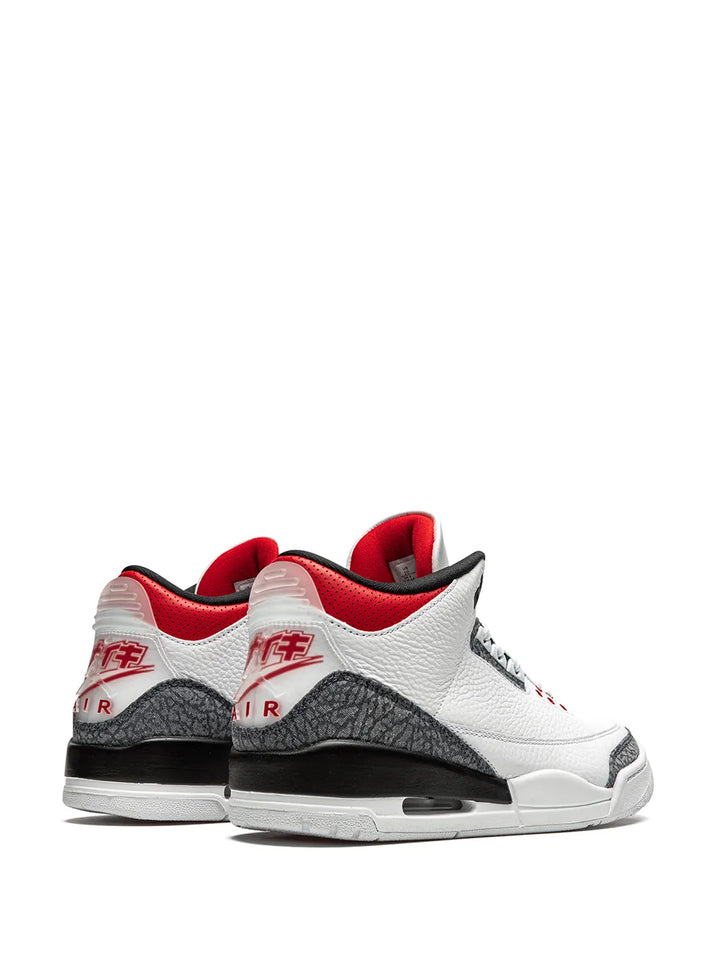 Air Jordan 3 Retro Se-T Denim Japan Exclusive - Fire Red Sneakers