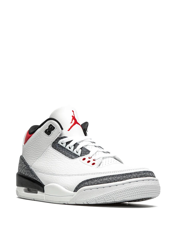 Air Jordan 3 Retro Se-T Denim Japan Exclusive - Fire Red Sneakers