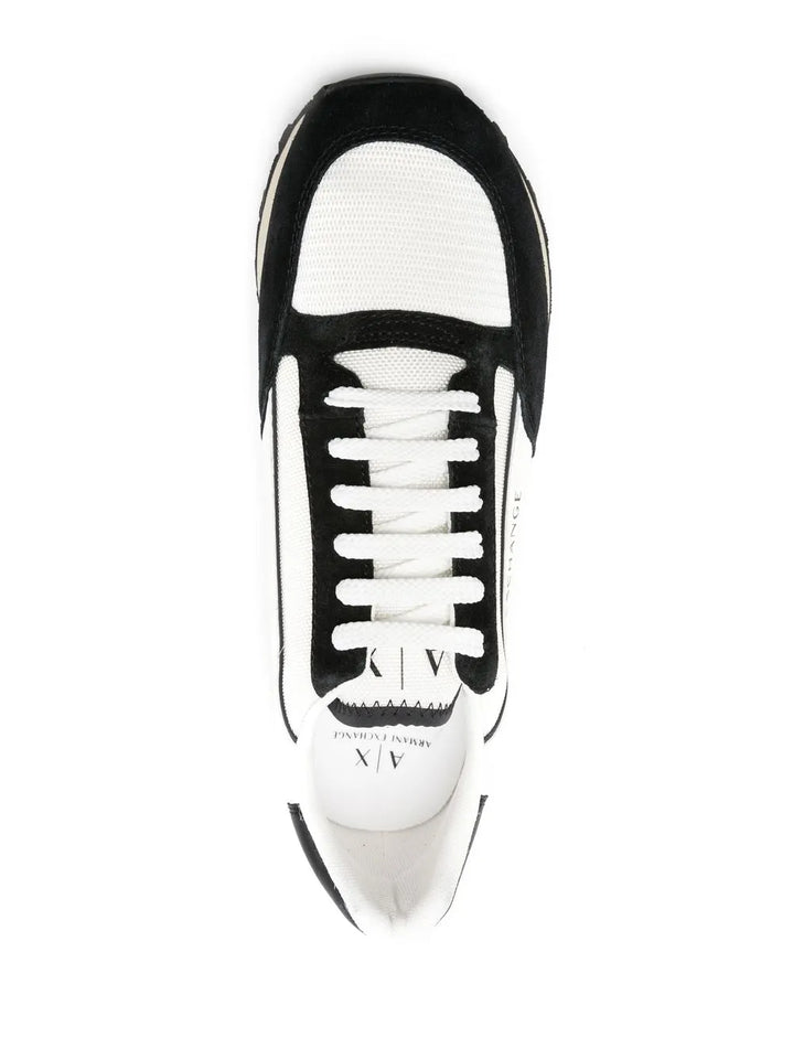 Armani Exchange Panelled Logo-Print Sneakers