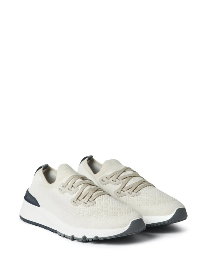 Brunello Cucinelli Perforated-Detail Low-Top Sneakers