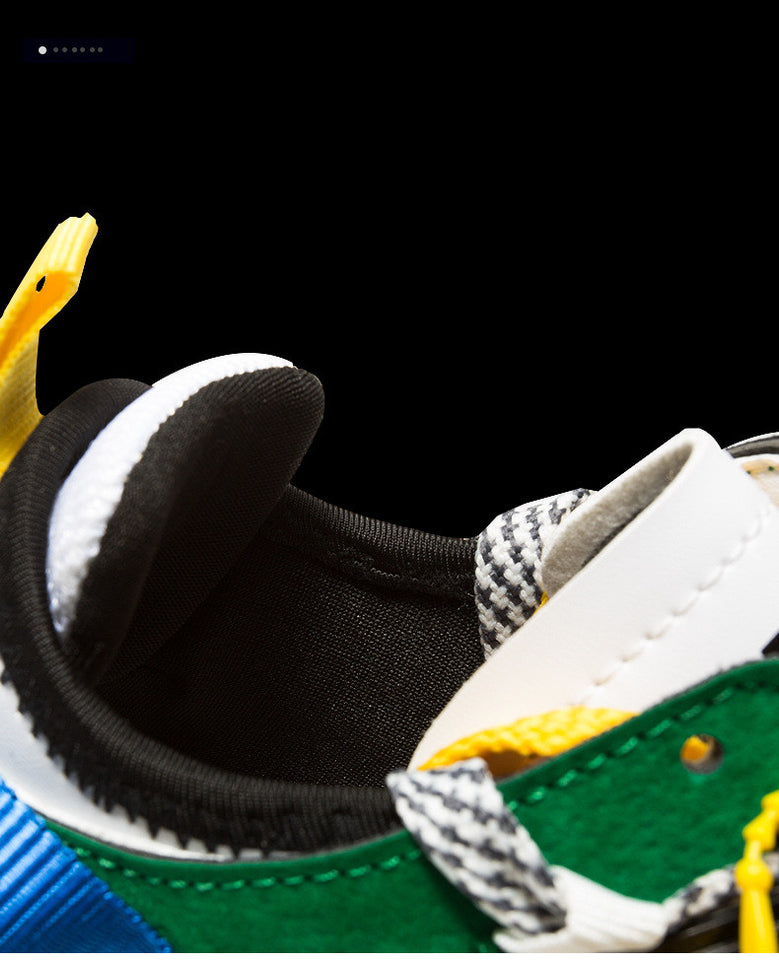 Spring New Men's Shoes Color Matching Old Shoes Thick-Soled Increased Shoes