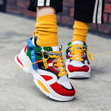 Spring New Men's Shoes Color Matching Old Shoes Thick-Soled Increased Shoes