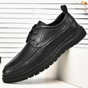 New Style Men's Casual Shoes Peas Shoes Fashion Round Toe Lace Up Men's Shoes