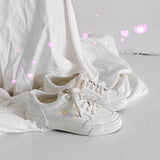 Spring Little White Shoes Women's New Little Daisy Canvas Shoes