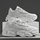 Summer Breathable  New White Daddy Shoes