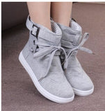 Spring And Autumn New Student Casual Shoes Sports Shoes Short Tube Canvas Shoes Women