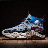 New Mid-top Men's Shoes Color Matching Sports Shoes Men's Height-increasing Casual Shoes