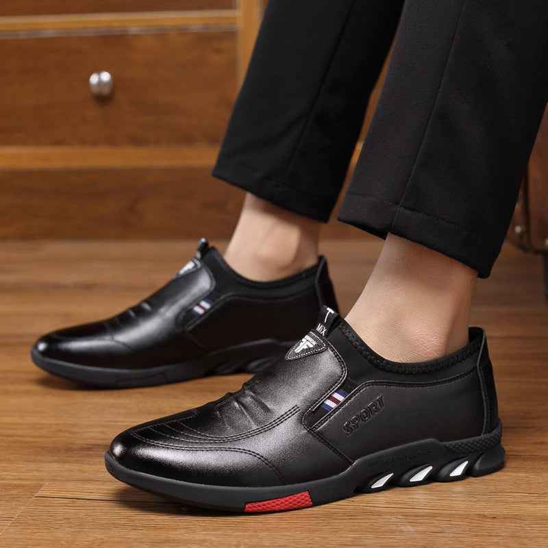 New Style Inner Heightening Men's Shoes Breathable Casual Leather Shoes