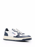 Autry Medalist Rounded-Toe Lace-Up Sneakers