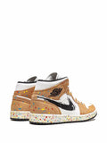 Air Jordan 1 Mid Se Brushstroke Sneakers