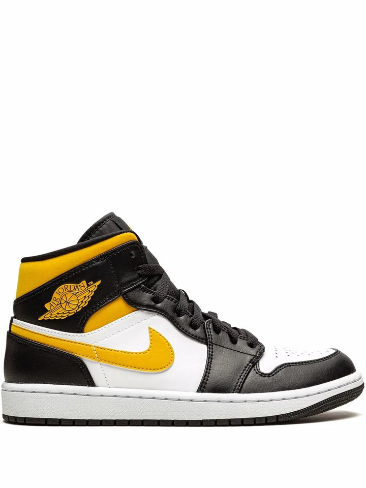 Air Jordan 1 Mid White/Pollen/Black Sneakers