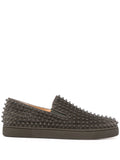 Christian Louboutin Roller Spike-Embellished Slip-On Sneakers