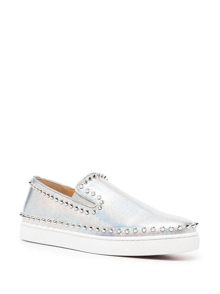Christian Louboutin Pik Spike-Stud Leather Sneakers