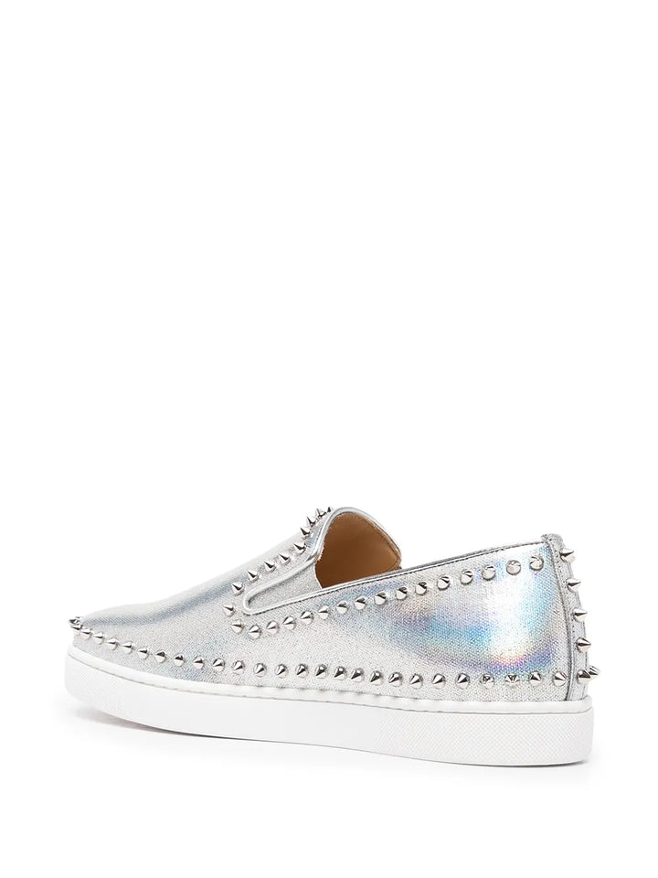 Christian Louboutin Pik Spike-Stud Leather Sneakers