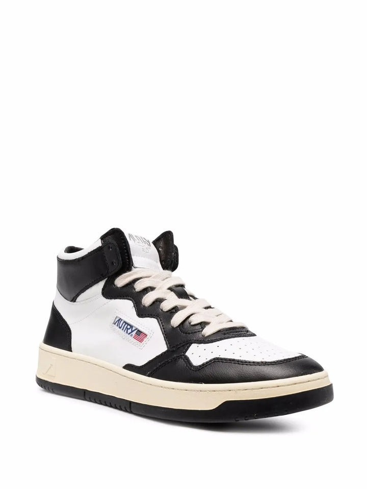 Autry Medalist Colour-Block High-Top Sneakers