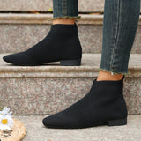 Plus Size Women's Boots Middle Tube Pointed Ankle Boots