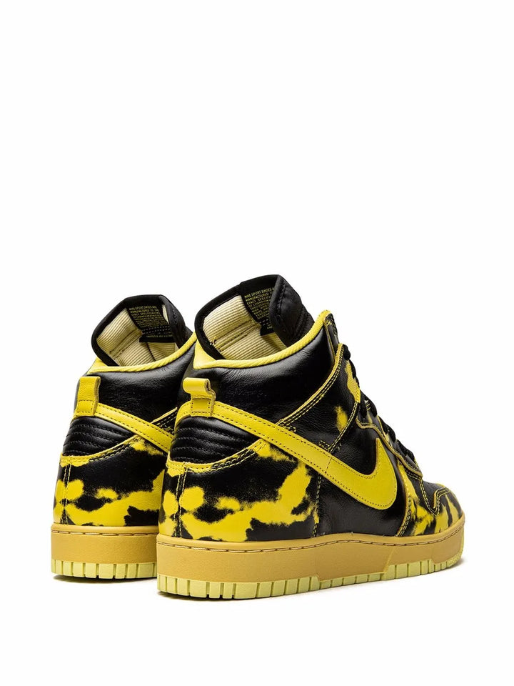 Dunk High 1985 Yellow Acid Wash Sneakers