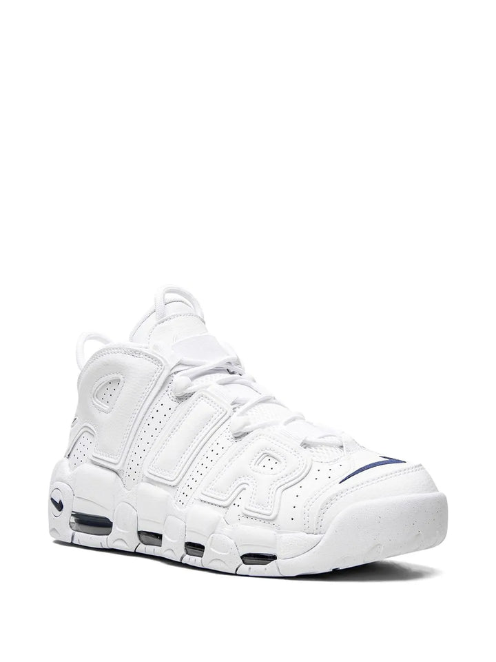 Air More Uptempo White/Midnight Navy Sneakers