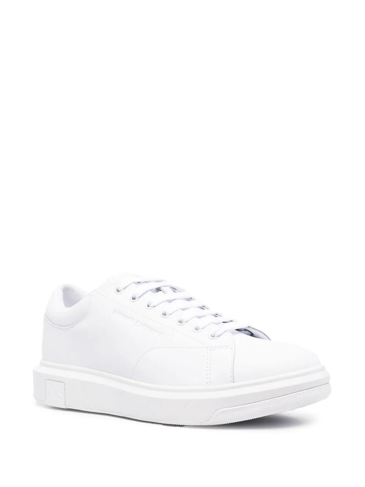 Armani Exchange Leather Low-Top Sneakers