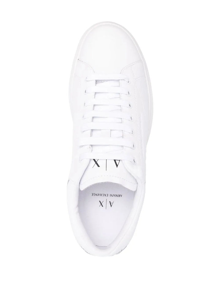 Armani Exchange Leather Low-Top Sneakers