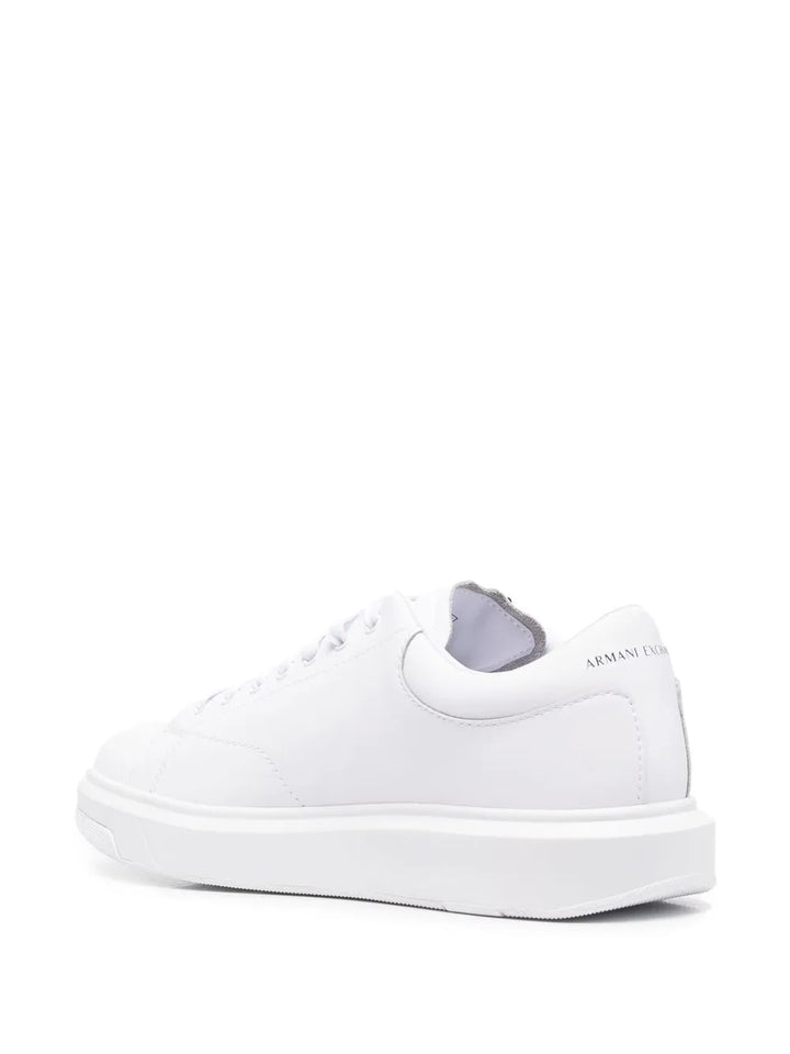 Armani Exchange Leather Low-Top Sneakers