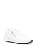Billionaire Logo-Plaque Leather Sneakers