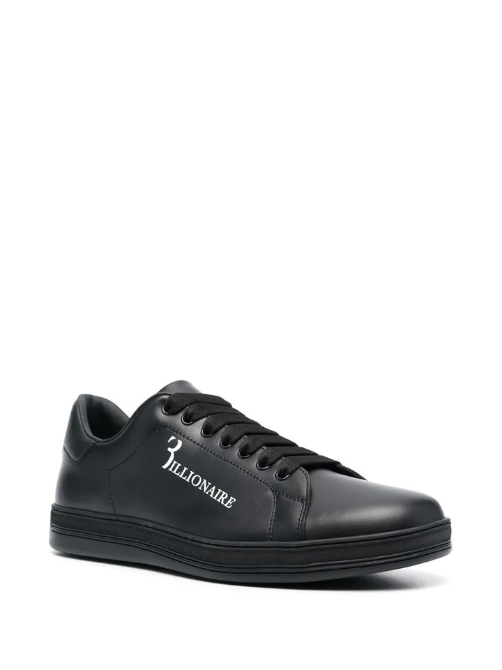 Billionaire Logo-Print Low-Top Sneakers