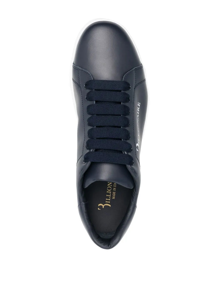 Billionaire Calf-Leather Low-Top Sneakers