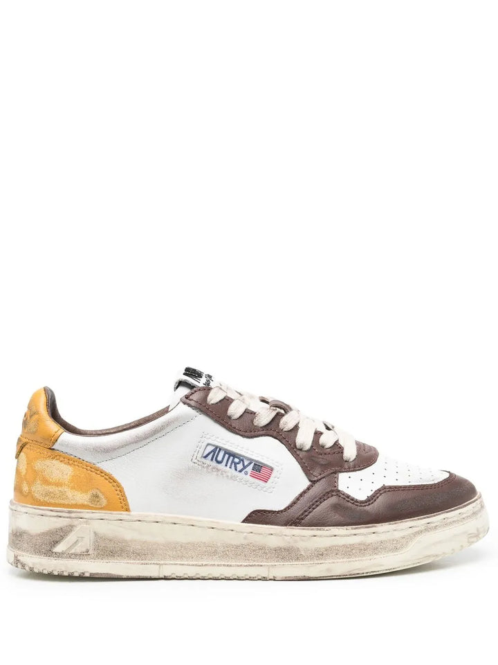 Autry Super Vintage Colour-Block Sneakers